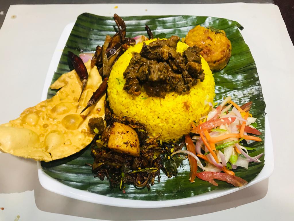 Mutton Yellow Rice and Curry
